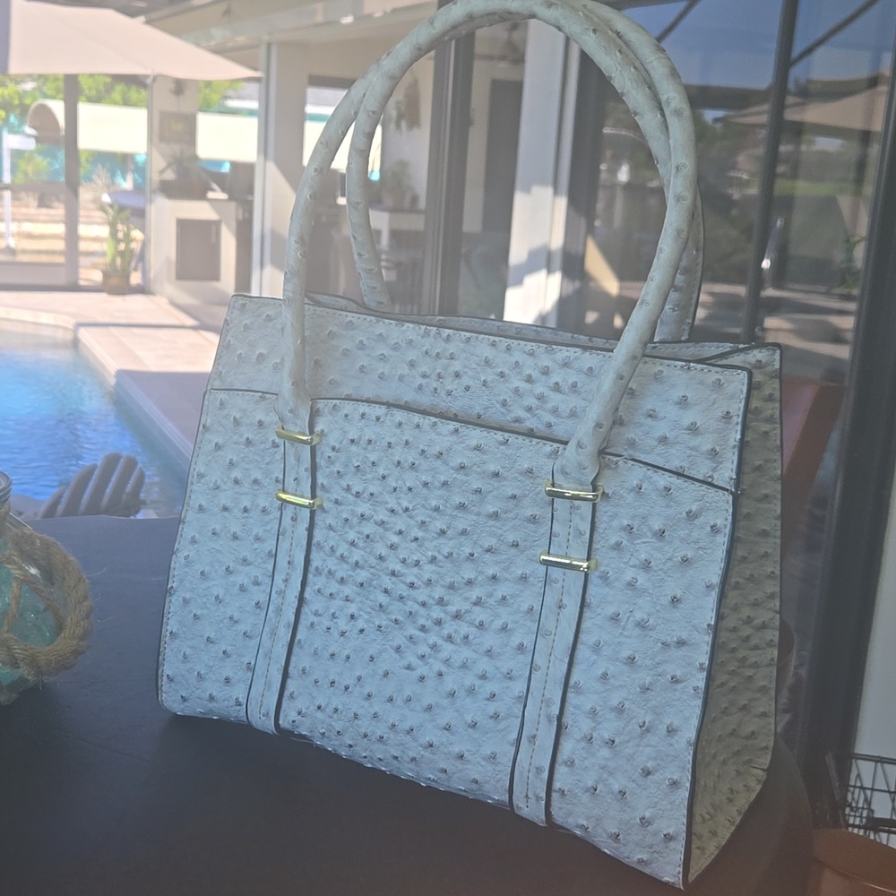 Emilie M Handbags Ostritch-Textured Tote